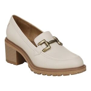 Zodiac Gemma Hardware Lug Sole‎ Loafers Off White New (No Box)